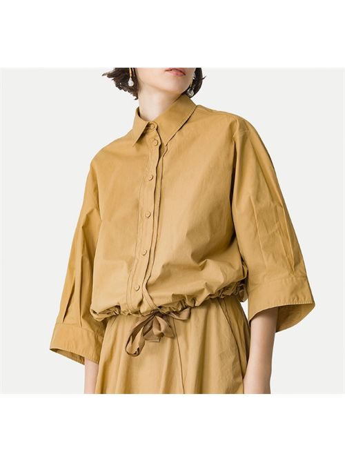 HALF-SLEEVE POPLIN SHIRT FORTE_FORTE | 14608_my shirtF49A.0021 ambra